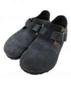 BIRKENSTOCKビルケンシュトック）の古着「レザースリッポン」｜ブラック