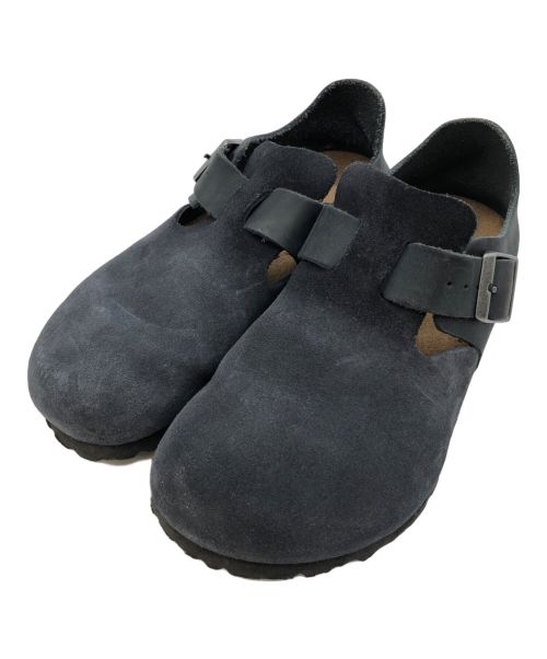 BIRKENSTOCK（ビルケンシュトック）BIRKENSTOCK (ビルケンシュトック) レザースリッポン ブラック サイズ:23.0の古着・服飾アイテム