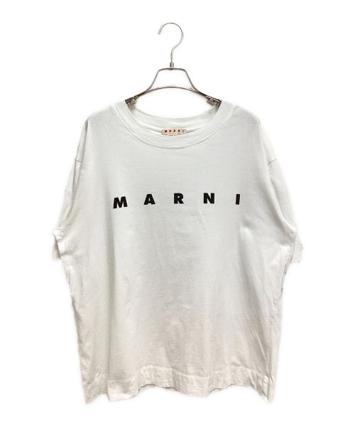 MARNI（マルニ）MARNI (マルニ) クルーネック オーバーサイズTシャツ ホワイト サイズ:40の古着・服飾アイテム