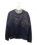 Berlutiベルルッティ）の古着「Scritto Embroidered Sweatshirt/スウェットシャツ」｜ネイビー