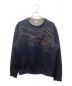 Berluti（ベルルッティ）の古着「Scritto Embroidered Sweatshirt/スウェットシャツ」｜ネイビー