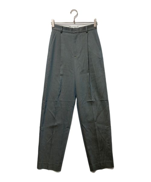 6(ROKU) BEAUTY&YOUTH（ロク ビューティーアンドユース）6(ROKU) BEAUTY&YOUTH (ロク ビューティーアンドユース) OXFORD TUCK PANTS ブルーグレー サイズ:34の古着・服飾アイテム