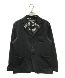 COMME des GARCONS HOMME（コムデギャルソン オム）の古着「襟メッシュテーラードジャケット」｜ブラック