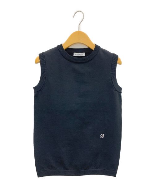 MADISON BLUE（マディソンブルー）MADISON BLUE (マディソンブルー) SLEEVELESS KNIT TEE ブラック サイズ:00(XS)の古着・服飾アイテム