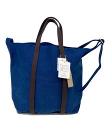 Pilgrim Surf+Supply×amiacalva（ピルグリム サーフサプライ×アミアカルヴァ）の古着「Shoulder Tote Bag M」｜ブルー