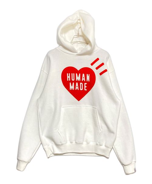 HUMAN MADE（ヒューマンメイド）HUMAN MADE (ヒューマンメイド) Heart  Hoodie ホワイト サイズ:Mの古着・服飾アイテム