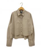 minitzミニッツ）の古着「SHORT SHIRT」｜ベージュ