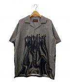 CVTVLISTカタリスト）の古着「CTLS I Marble Drip shirt」｜グレー