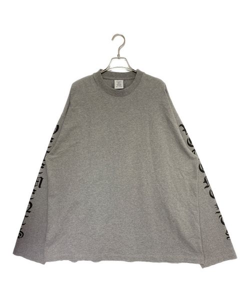 VETEMENTS（ヴェトモン）VETEMENTS (ヴェトモン) Gothic Font Longsleeve Tee グレー サイズ:Lの古着・服飾アイテム