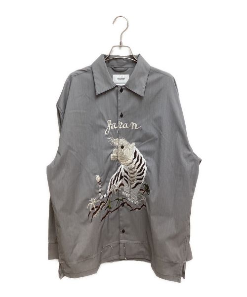 doublet（ダブレット）doublet (ダブレット) BITING EMBROIDERY SHIRT(バイティングエンブロイダリーシャツ) グレー サイズ:Mの古着・服飾アイテム