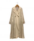 CLANEクラネ）の古着「BACK GATHER DRESS TRENCH COAT」｜アイボリー