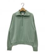 ERイーアール）の古着「HARF ZIP SWEATSHIRT」｜グリーン