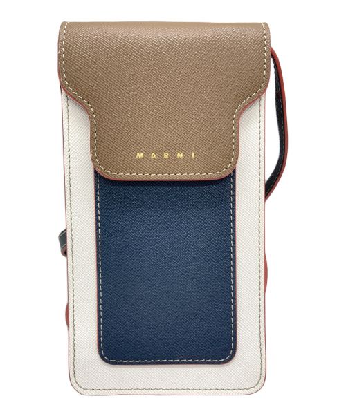 MARNI（マルニ）MARNI (マルニ) スマホケースショルダーバッグ ホワイトの古着・服飾アイテム