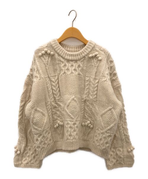 TODAYFUL（トゥデイフル）TODAYFUL (トゥデイフル) Pattern Hand Knit アイボリー サイズ:Fの古着・服飾アイテム