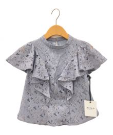 HER LIP TO（ハーリップトゥ）の古着「Floral Lace Ruffled Top」｜ブルー