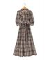 Her lip to（ハーリップトゥ）の古着「Bergamo Plaid Tiered Long Dress」｜ブラウン