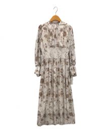 HER LIP TO（ハーリップトゥ）の古着「Le Camelia Pleated Dress」｜ベージュ