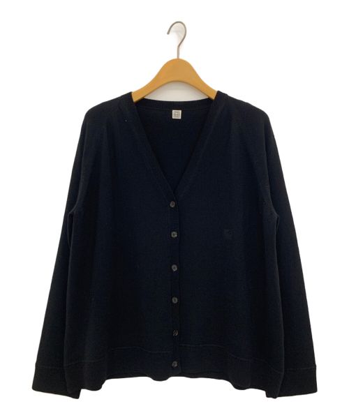 toteme（トーテム）toteme (トーテム) RAGLAN-SLEEVE WOOL カーディガン ブラック サイズ:Sの古着・服飾アイテム