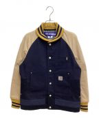 COMME des GARCONS JUNYA WATANABE MAN×CarHarttコムデギャルソンジュンヤワタナベマン×カーハート）の古着「VARSITY JACKET(ヴァーシティジャケット)」｜ネイビー