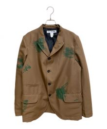 COMME des GARCONS SHIRT（コムデギャルソンシャツ）の古着「Woven Hand Printed Jacket(ウーヴンハンドプリンテッドジャケット)」｜ブラウン