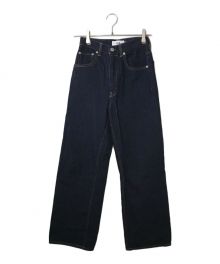 AZUL by moussy（アズールバイマウジー）の古着「HIGH WAIST DENIM WIDE 4」｜インディゴ