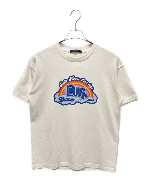 LOUIS VUITTON（ルイ ヴィトン）LOUIS VUITTON (ルイ ヴィトン) レインボープリンテッドTシャツ ホワイト サイズ:Sの古着・服飾アイテム