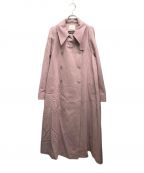 Ameriアメリ）の古着「CHARME FLARE LONG COAT/ダブルチェスターコート」｜ラベンダー