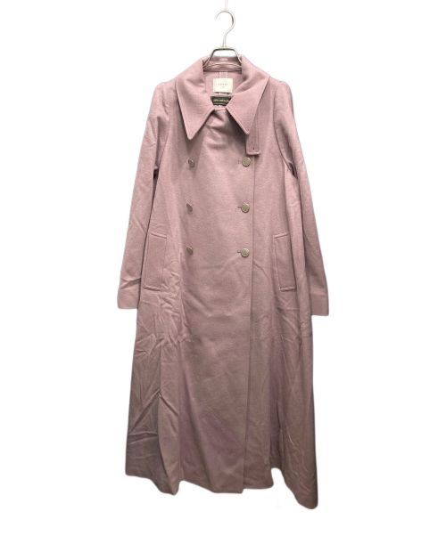 Ameri（アメリ）Ameri (アメリ) CHARME FLARE LONG COAT/ダブルチェスターコート ラベンダー サイズ:Mの古着・服飾アイテム