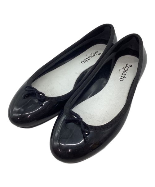 repetto（レペット）repetto (レペット) エナメルバレエシューズ ブラック サイズ:38の古着・服飾アイテム