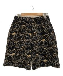 Gakkin（ガッキン）の古着「JACQUARD LOTUS LEAVES SHORTS」｜ブラック