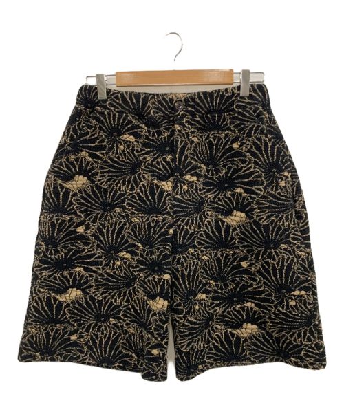 Gakkin（ガッキン）GAKKIN (ガッキン) JACQUARD LOTUS LEAVES SHORTS ブラック サイズ:XLの古着・服飾アイテム