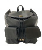 Tostalgic Clothingトスタルジッククロージング）の古着「Leather backpack」｜ブラック