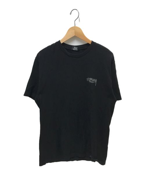 stussy（ステューシー）stussy (ステューシー) プリントTシャツ ブラック サイズ:Mの古着・服飾アイテム