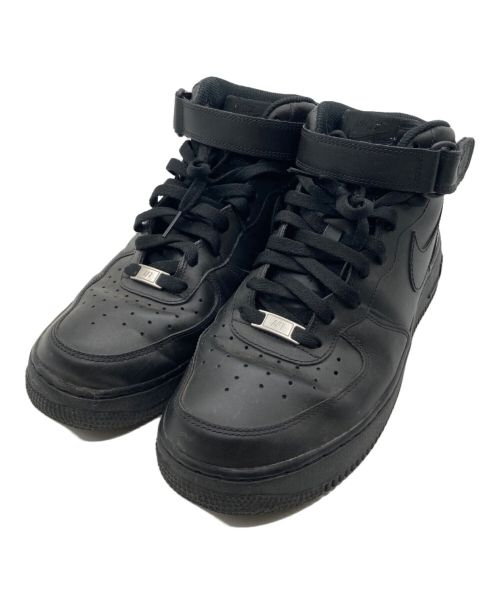 NIKE（ナイキ）NIKE (ナイキ) ハイカットスニーカー　AIR FORCE1 MID 07 ブラック サイズ:27.5cmの古着・服飾アイテム