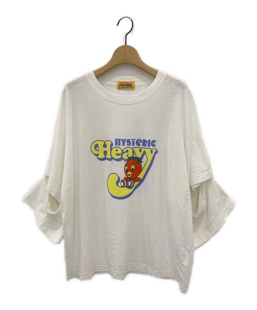 Hysteric Glamour（ヒステリックグラマー）Hysteric Glamour (ヒステリックグラマー) HYSTERIC HEAVY オーバーサイズTシャツ ホワイト サイズ:FREEの古着・服飾アイテム