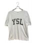 Saint Laurent Paris（サンローランパリ）の古着「YSLロゴヴィンテージ加工Tシャツ」｜ホワイト