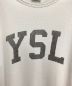 中古・古着 Saint Laurent Paris (サンローランパリ) YSLロゴヴィンテージ加工Tシャツ ホワイト サイズ:L：25000円