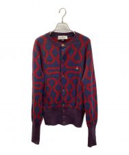 Vivienne Westwood (ヴィヴィアンウエストウッド) SQUIGGLE LADY CARDI LIGHT/ジャガードカーディガン グレー サイズ:L