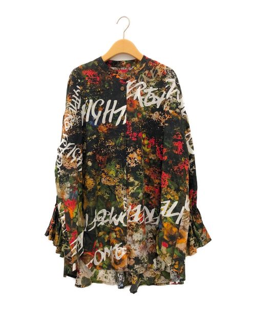 Vivienne Westwood RED LABEL（ヴィヴィアンウエストウッドレッドレーベル）Vivienne Westwood RED LABEL (ヴィヴィアンウエストウッドレッドレーベル) FREEDOM FIGHTER FLOWER ブラウス ブラック サイズ:00の古着・服飾アイテム