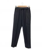 Ujohウジョー）の古着「Tape Belt Tapered Pants」｜ネイビー