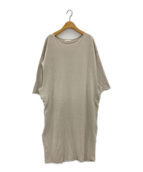 evam eva（エヴァムエヴァ）evam eva (エヴァムエヴァ) VIE (ブイ―) linen silk one piece ベージュ サイズ:-の古着・服飾アイテム