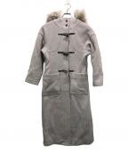 HER LIP TOハーリップトゥ）の古着「Faux Fur Hoodie Duffle Coat」｜ベージュ