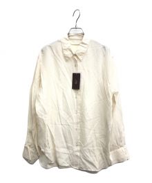 Plage（プラージュ）の古着「SILK RAYON シャツブラウス」｜ベージュ