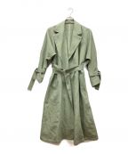 UNITED ARROWS TOKYOユナイテッドアローズトウキョウ）の古着「NYLON TAILORED BELTED COAT」｜黄緑