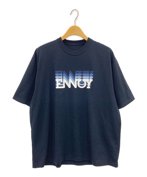 ENNOY（エンノイ）ENNOY (エンノイ) ELECTRIC LOGO GRADATION SS TEE ネイビー サイズ:Lの古着・服飾アイテム
