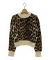 Ganni（ガニー）の古着「Leopard Jacquard O-neck」｜ベージュ