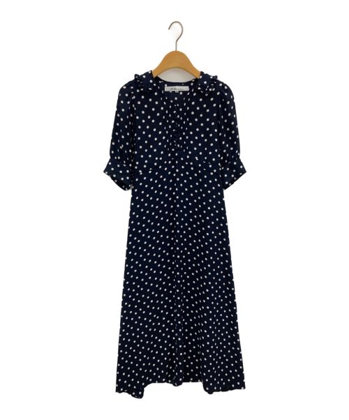 bilitis dix-sept ans（ビリティスディセッタン）bilitis dix-sept ans (ビリティスディセッタン) Dress Dot ネイビー サイズ:36の古着・服飾アイテム