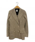 MADISON BLUEマディソンブルー）の古着「GARBO LINEN PEARL JACKET」｜ベージュ