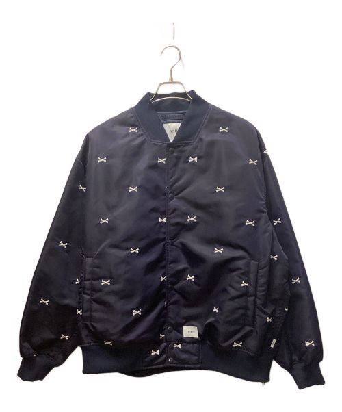 WTAPS（ダブルタップス）WTAPS (ダブルタップス) TEAM JACKET NYLON TWILL TEXTILE/詩集MA-1 ネイビー サイズ:03の古着・服飾アイテム