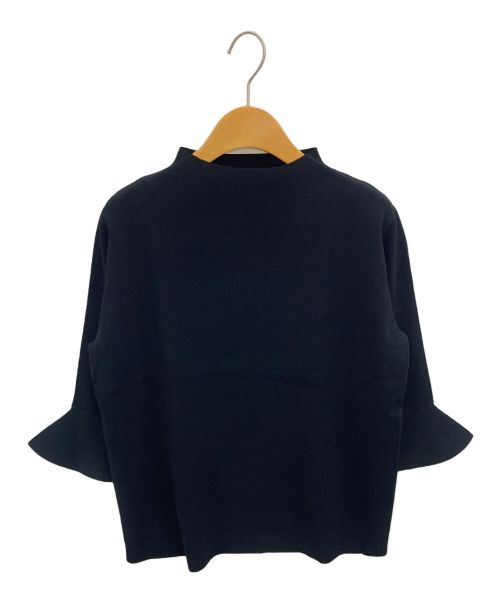 SOEJU（ソージュ）SOEJU (ソージュ) フレアスリーブニットプルオーバー ブラック サイズ:Fの古着・服飾アイテム